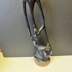 Museum quality 20 inch high African Makonde shetani statue — The detail and Patina are absolutely stunning — wow wow