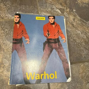 Very cool TASCHEN Andy Warhol book with various laminated prints - 1974 — used condition but great gift