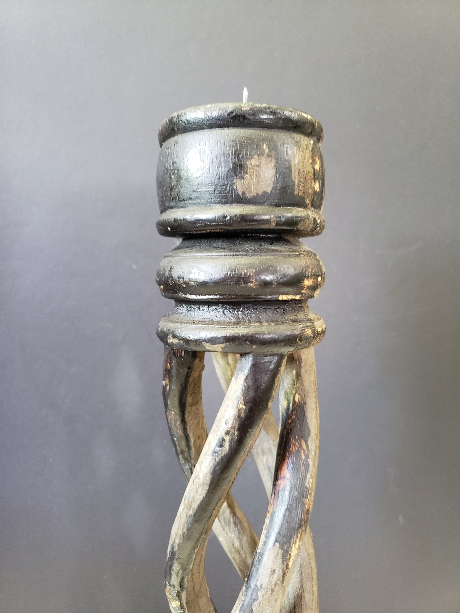 African Carved Figural Candle Holder Etsy