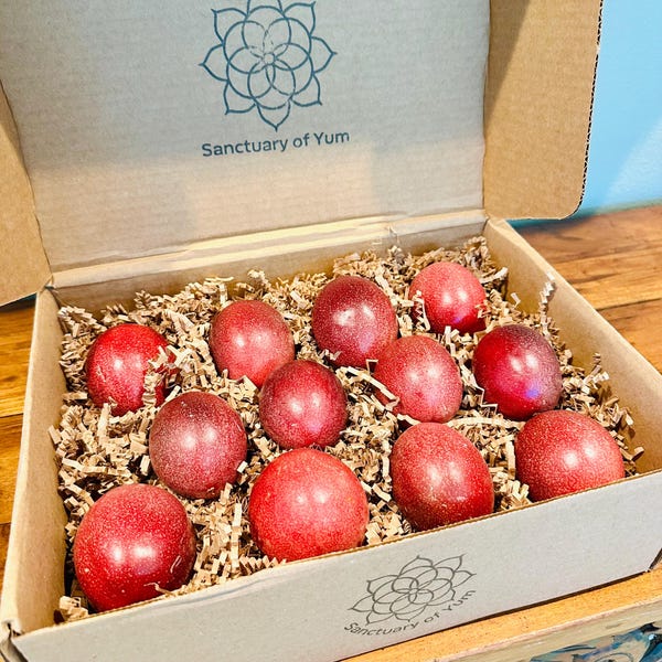 Organic Passion Fruit Gift Box California Grown Tropical Maracuja Lilikoi