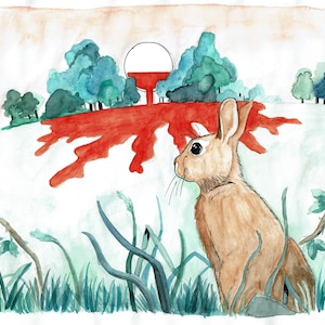 The Field Is Covered With Blood A4 Art Print