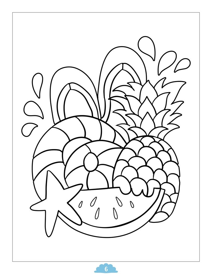 Ocean Coloring Book for Childrens - Etsy