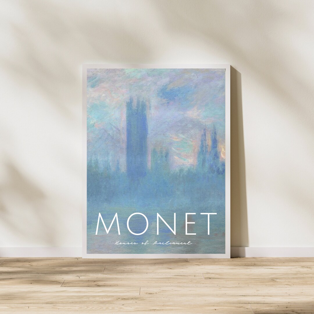 Claude Digital Download Houses of Parliament Wall Art Etsy