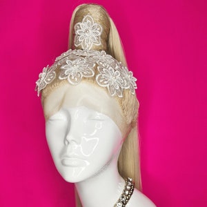 Ready to ship: Blonde Ponytail Wig, Updo Wig, Ponytail Wig, Drag Queen Wig, Fantasy Hair