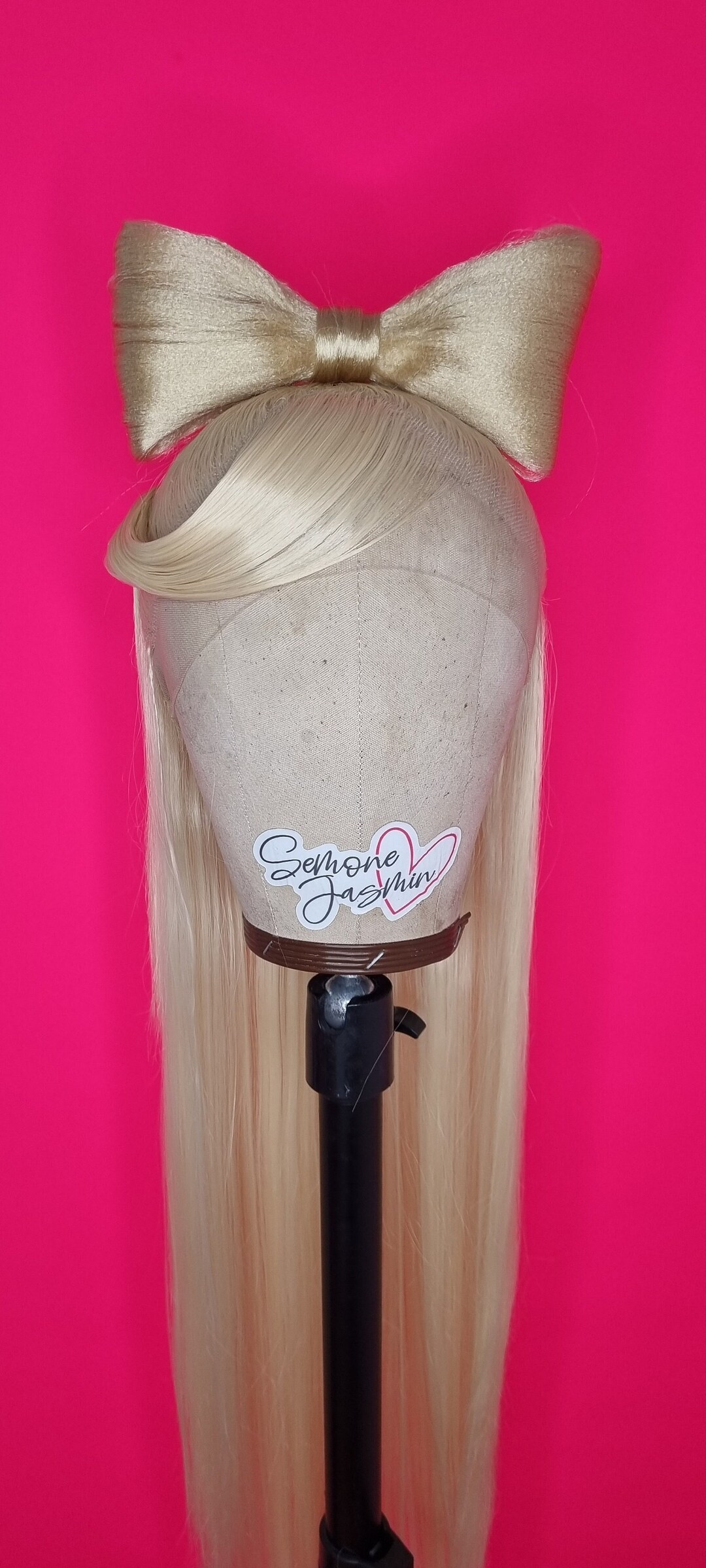 Blonde Bow Wig, Barbie Wig, Cosplay Wig, Drag Queen Wig, Styled Wig, Customized Wigs, Cosplay