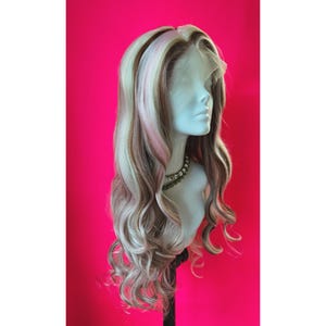 Neapolitan Wig | Pink Brown Blonde Wavy Lace Front | Pre- Order (limited stock)