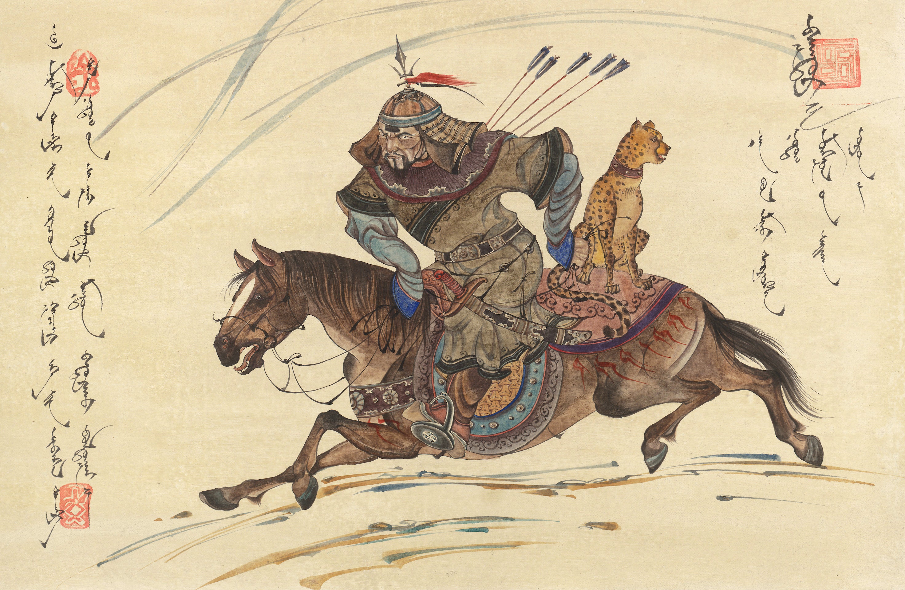 Mongolian Fine Art Print 2/5 Gobi Snow Leopard Companion Arte | Etsy