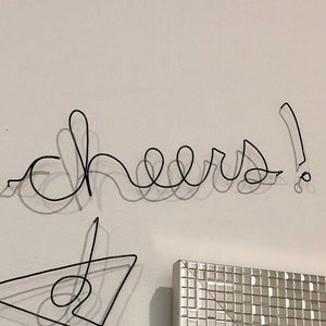 Cheers! | 3D Wire Words