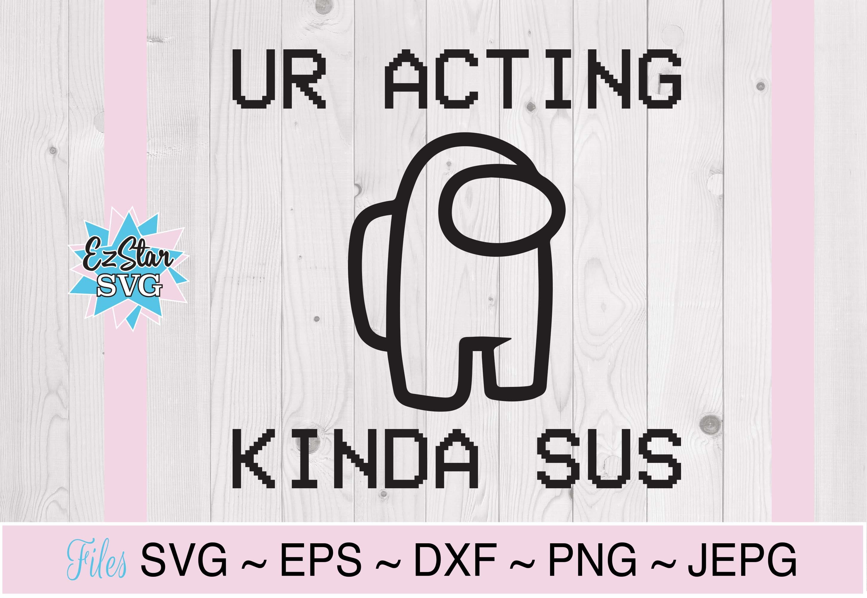 Costume Pink Imposter Among Game Us Sus Impostor Gamer Sus Svg Png Dxf Eps  Digital Download - Crella