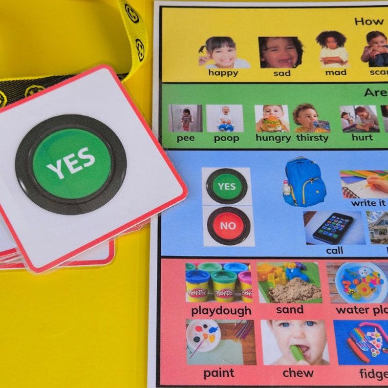 Autism Communication Cards, Visual Aid for Speech Delay (printable) - Etsy
