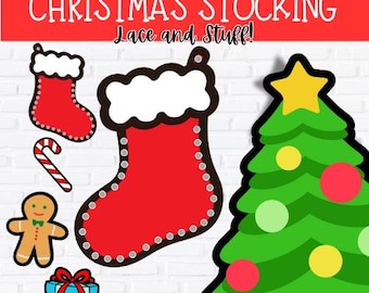 Christmas Stocking Lacing Activity | Fine Motor Skills Printable (PDF)