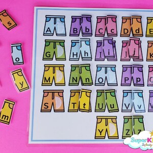 Homeschool Resourse, Alphabet Matching Printable, Uppercase and Lowercase Letters, Alphabet Matching Activity, Learn ABCs, Toddler Activity