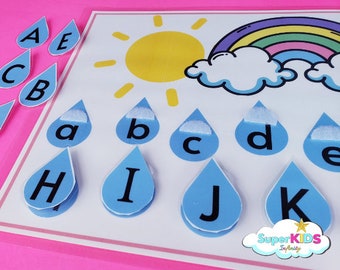 Alphabet Matching Printable, Uppercase and Lowercase Letters (Digital Download)