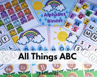 Alphabet Busy Binder, ABC Learning Activities (Printable)