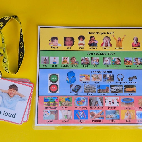 Autism Communication Cards, Visual Aid for Speech Delay (printable) - Etsy