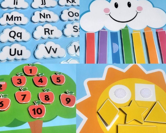 Toddler Learning Binder Shapes, Numbers, Alphabet (Printable)