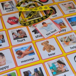 51 visuele communicatiekaarten voor speciaal onderwijs, kaarten met visuele afbeeldingen voor autisme, communicatiekaarten voor de klas, hulpkaarten autisme