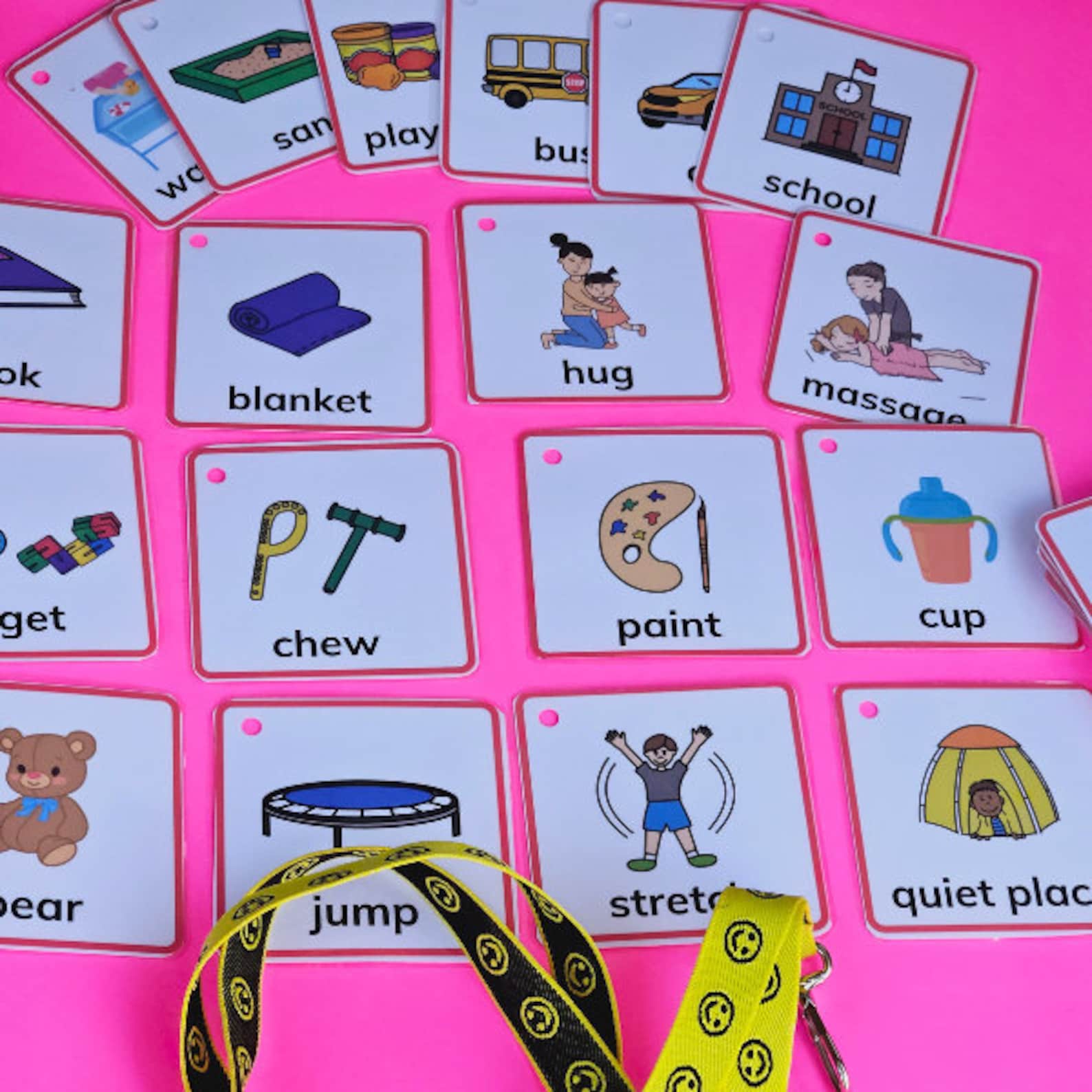 Communication Picture Cards, Autism Visual Aid, Special Education