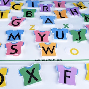 Coincidencia de letras imprimible, Reconocimiento de letras en la escuela en el hogar, Actividad del alfabeto en la educación en el hogar, Coincidencia de ABC preescolar, Letras coincidentes, Alfabetos