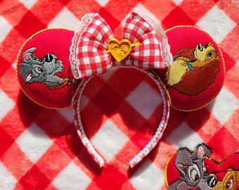 Embroidered Lady and The Tramp Ears
