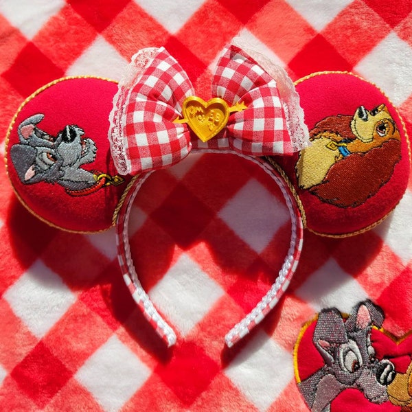 Embroidered Lady and The Tramp Ears