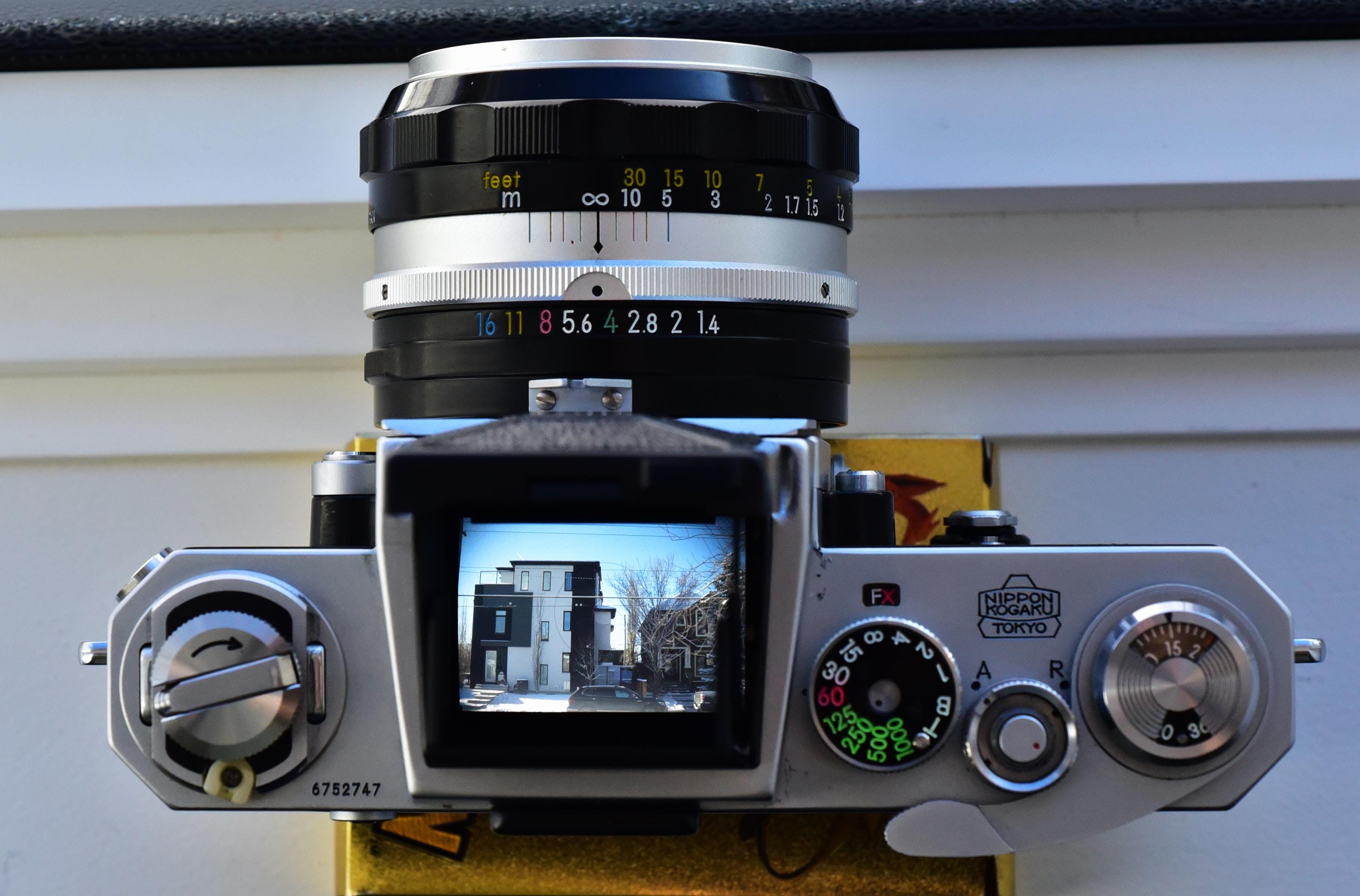 Nikon F Vintage Film Camera With Nikon Waist Level Finder and 50mm