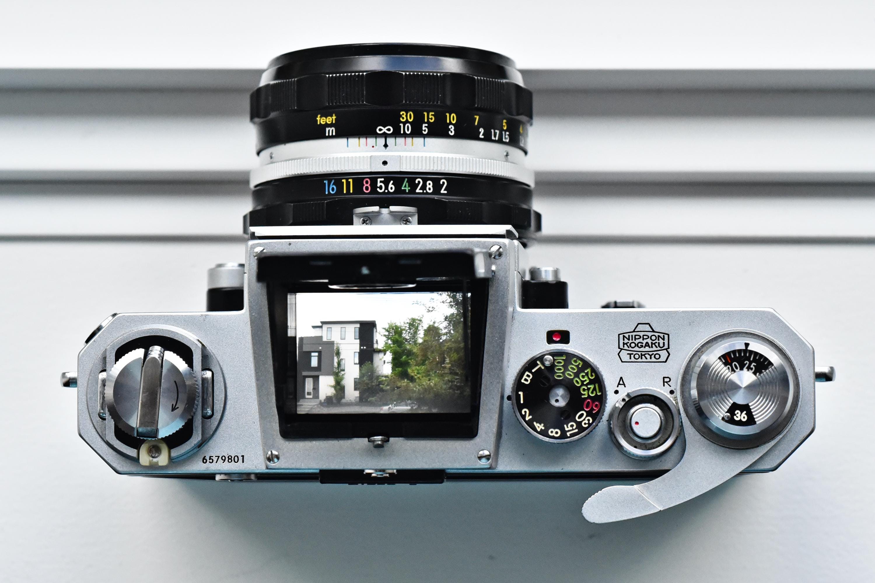Nikon F vintage film camera with Nikon Waist level finder and 50mm F2. Tested, working! Excellent condition! CLA