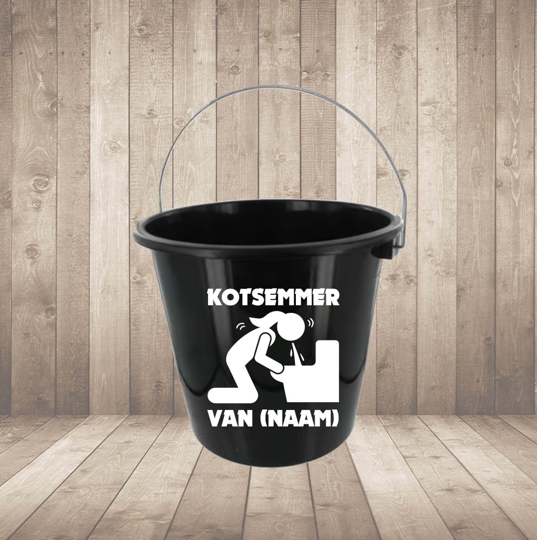 Vomit Bucket With Name Personalized Bucket, Spit Bucket, Birthday, 18