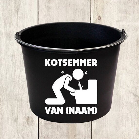 Unique Personalized Vomit Bucket Personal Men's Gift Handmade and Custom  Made Original and Practical Gift Idea 
