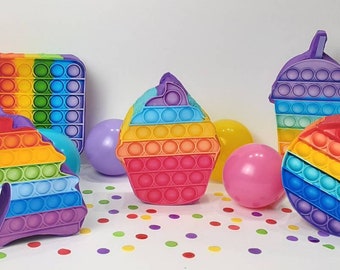 5 Pop it mini pinatas pop it mini pinata pop it party pop it birthday party fidget toy mini pinatas pop it party favors