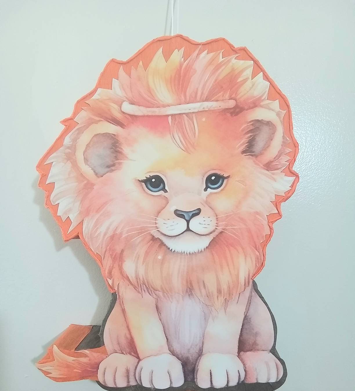 Lion pinata colorful pinata jungle party baby Lion birthday decoration Lion pinata