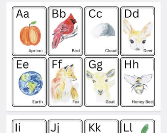 Nature Themed Alphabet Cards