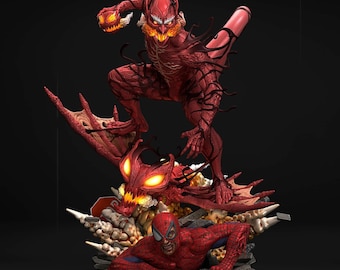 Red Goblin V Spiderman  -Fan Art,3D Printed, Unpainted Model Kit,