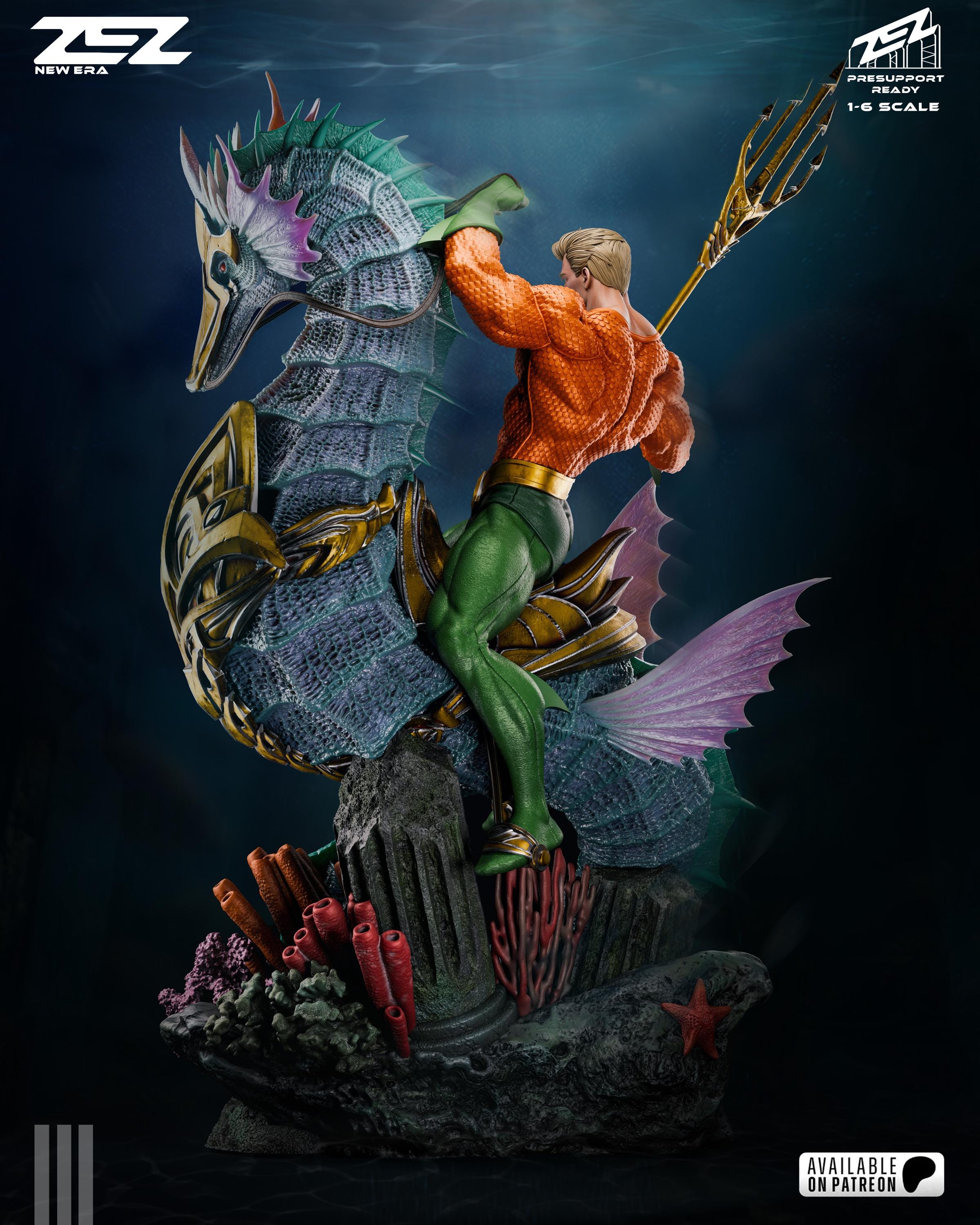 Aquaman -fan Art, by Zez Studios'. Unpainted 3D Printed Kit 1/6