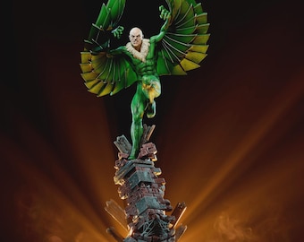 Vulture Diorama – Fan Art Statue by Polymind Studios | Unpainted 3D Printed Model Kit | High‑Detail Resin