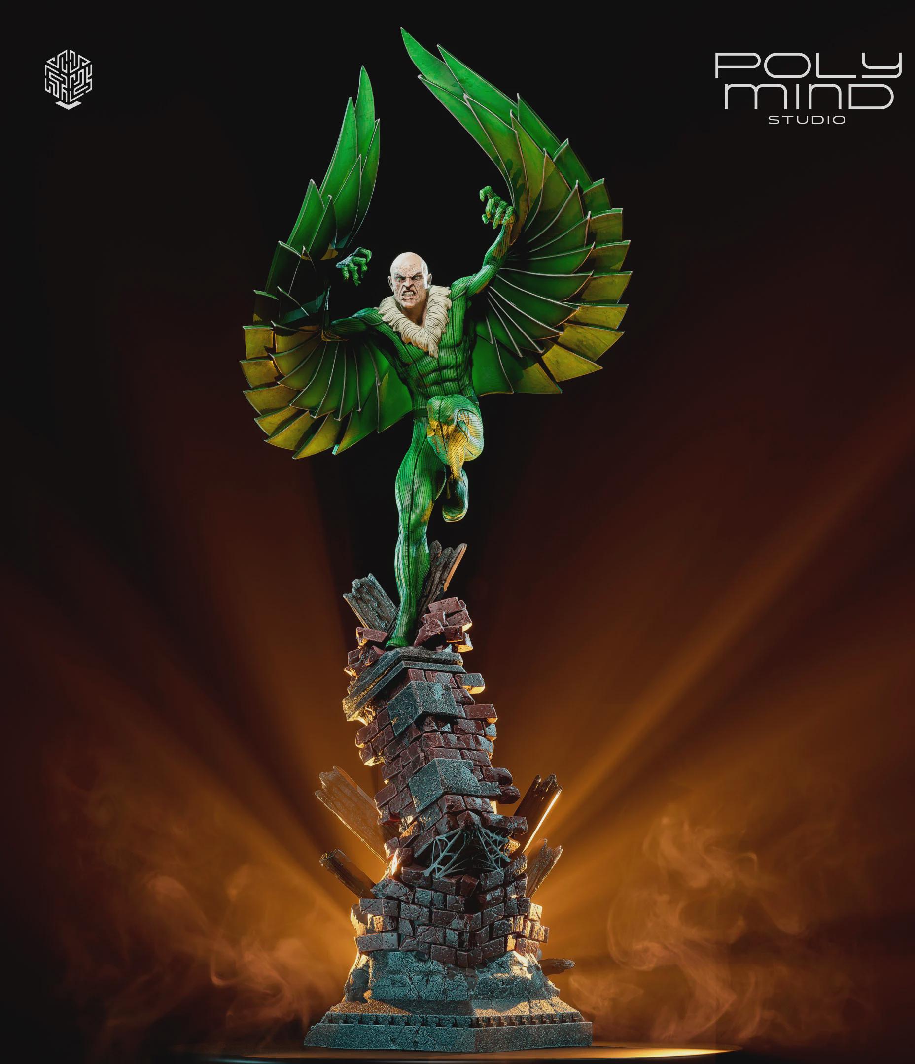 Polymind Studio Vulture Diorama – Fan Art Statue by Polymind Studios | Unpainted 3D ...