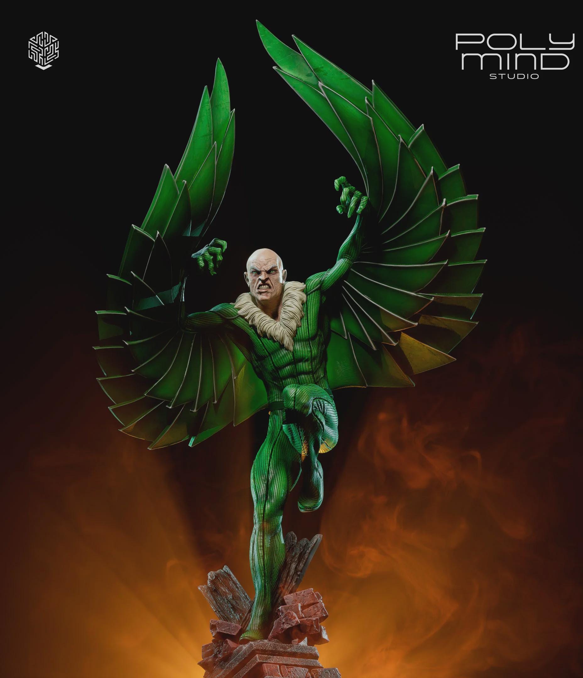 Polymind Studio Vulture Diorama – Fan Art Statue by Polymind Studios | Unpainted 3D ...