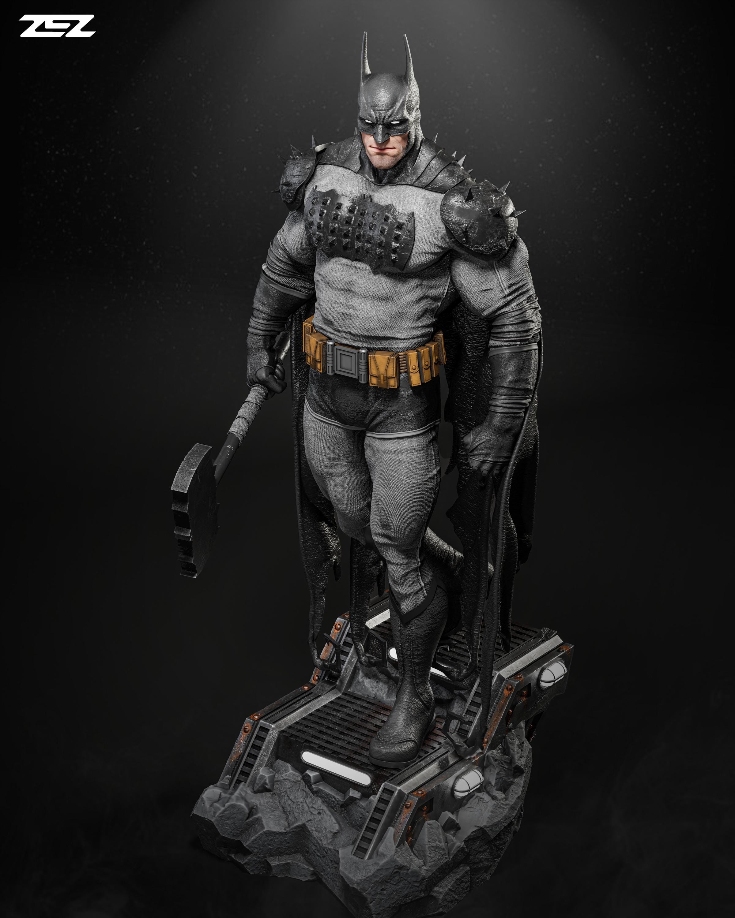アブソリュートバットマン - ファンアート、3Dプリント、未塗装モデル