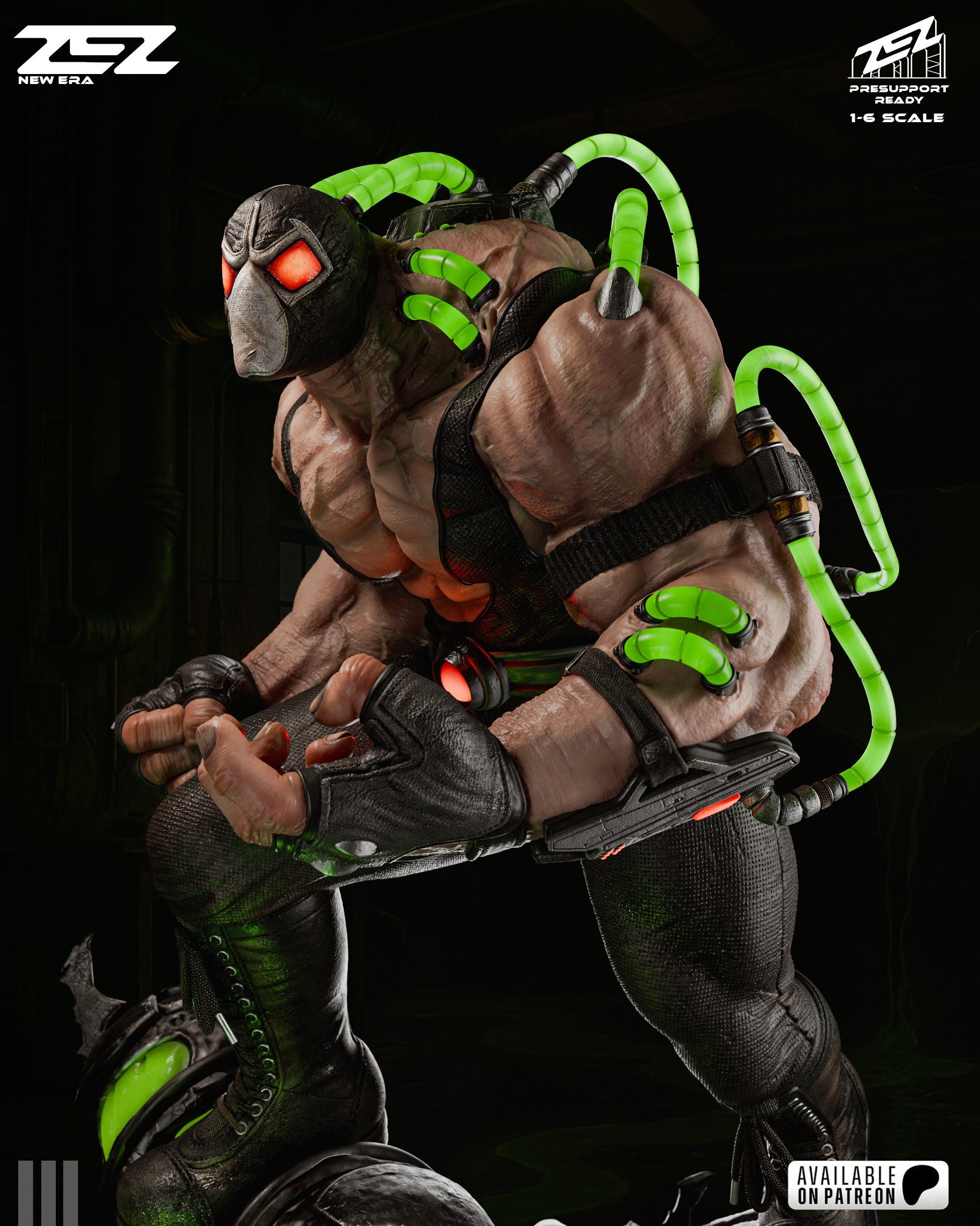 BANE -fan Art,. Unpainted 3D Model Kit 1/6 Scale - Etsy