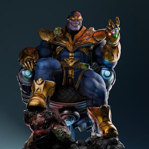 Thanos  -Fan Art,3D Printed, Unpainted Model Kit 1/6 Scale