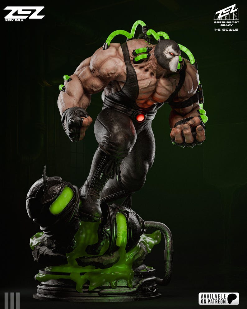 BANE -fan Art,. Unpainted 3D Model Kit 1/6 Scale - Etsy
