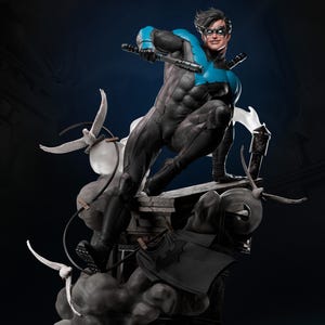 Nightwing 1/6 Scale  -Fan Art,3D Printed, Unpainted Model Kit