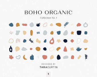 Boho Organic Shapes, Abstract Modern Shapes, Hand Drawn Shapes, Organic Shapes, Shapes SVG, Organic Shapes SVG Bundle, Boho Vectors