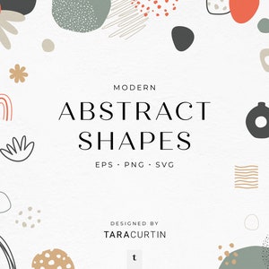 Modern Abstract Shapes, Abstract Shapes Clipart, Modern Shapes Clipart, Shapes SVG, Shapes Circuit, Boho Shapes Clipart, Trendy Clipart