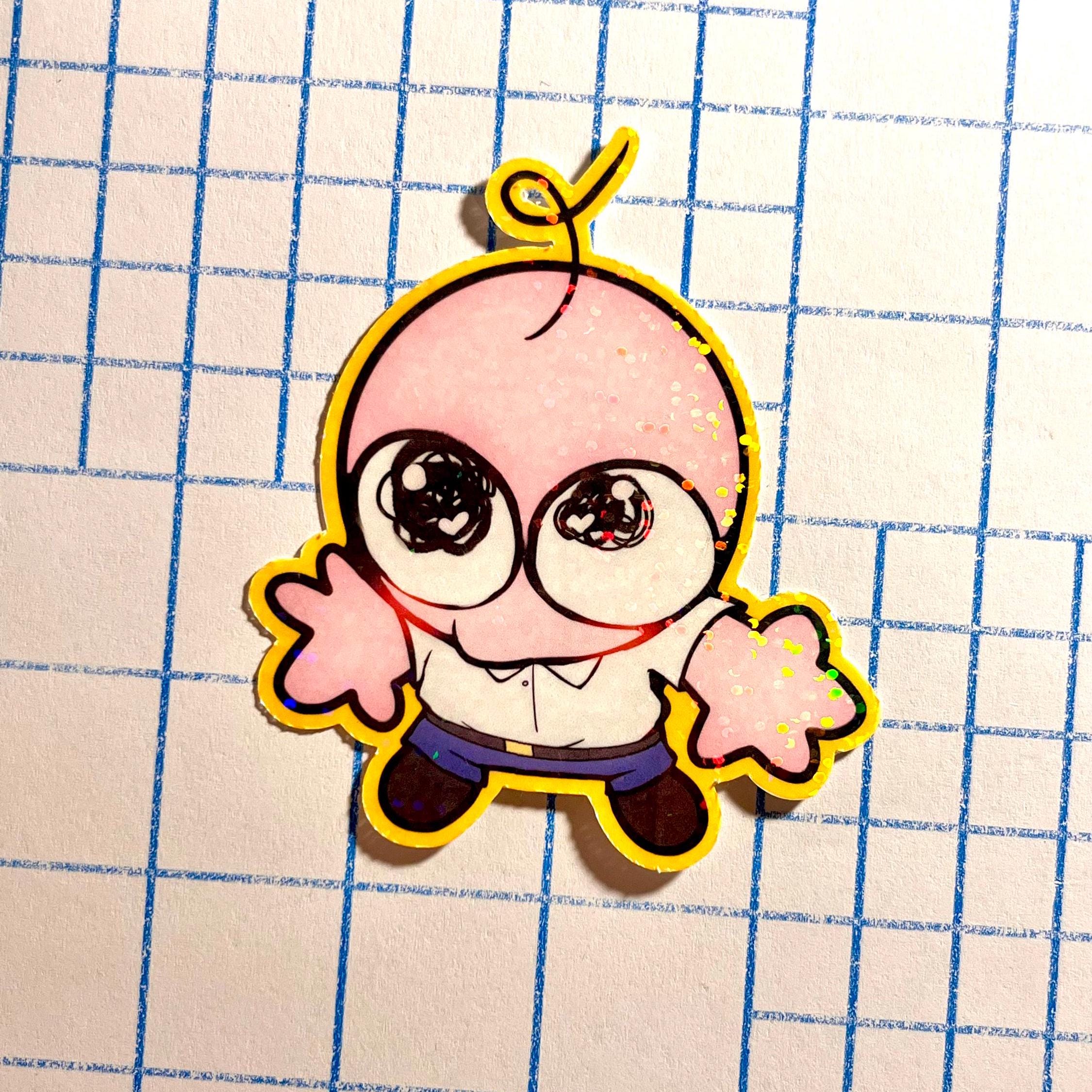 Holographic Babygirl Pim Smiling Friends Sticker - Etsy