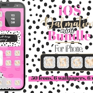 Dalmatian iOS app icons bundle, screen customization