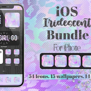 Bundel met iriserende iOS-app-pictogrammen