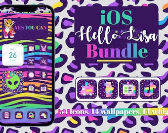 Hello Lisa App Icons Bundle, Screen customization
