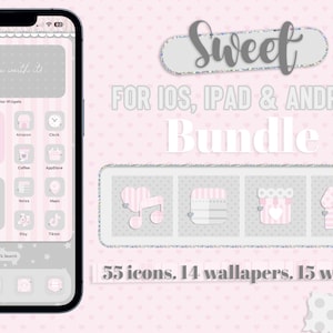 Sweet app icons bundle for iOS, iPad and android. Fall, autumn