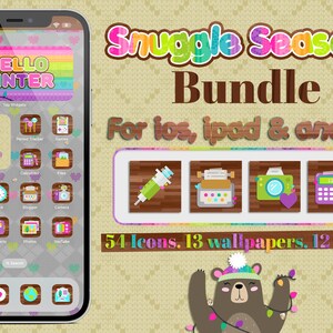 Snuggle Season App icons bundle for iOS, iPad, and android devices